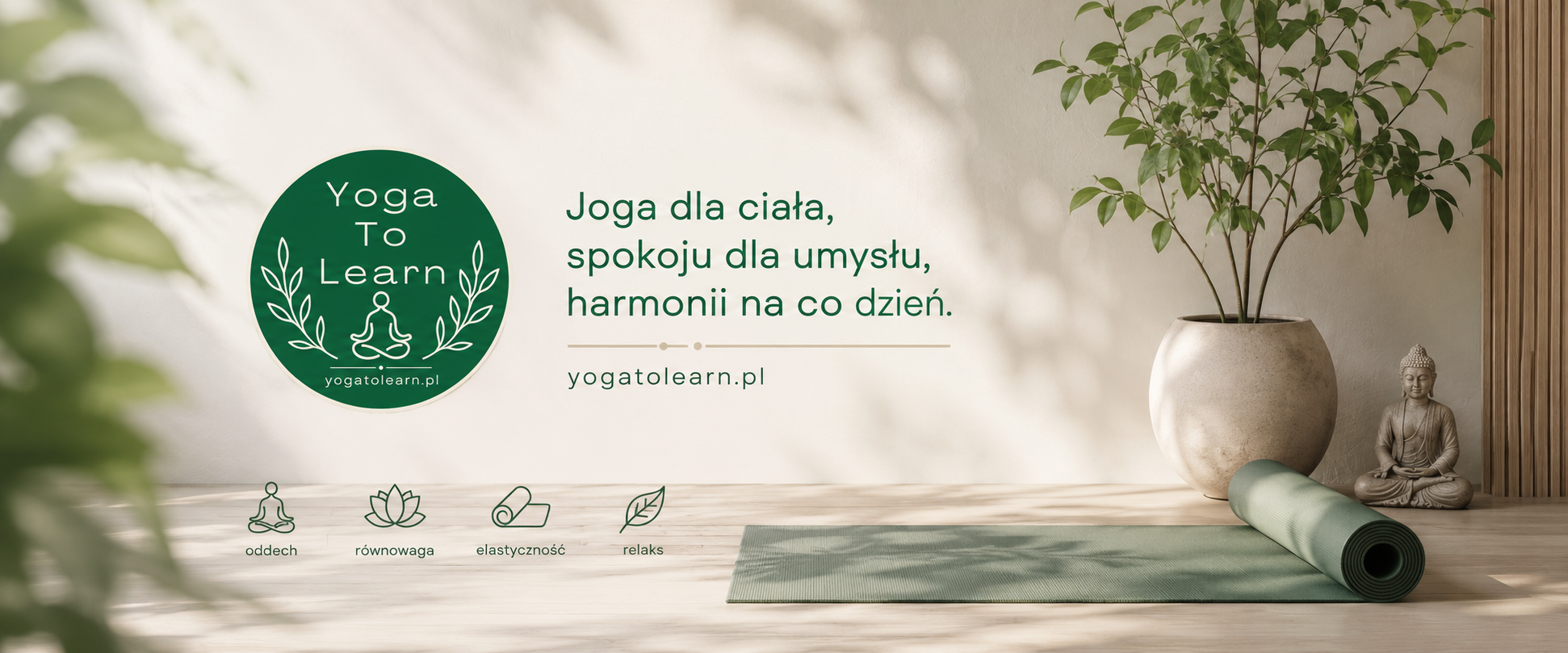 Yoga to Learn slogan